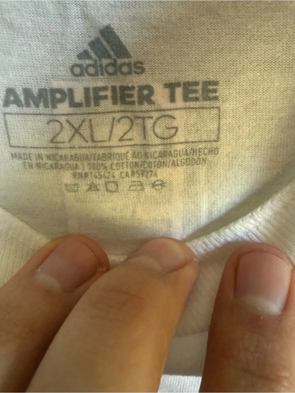 Men’s 2XL NWT White Adidas Amplifier Tee Louisville Cardinals Sporty Tee Shirt